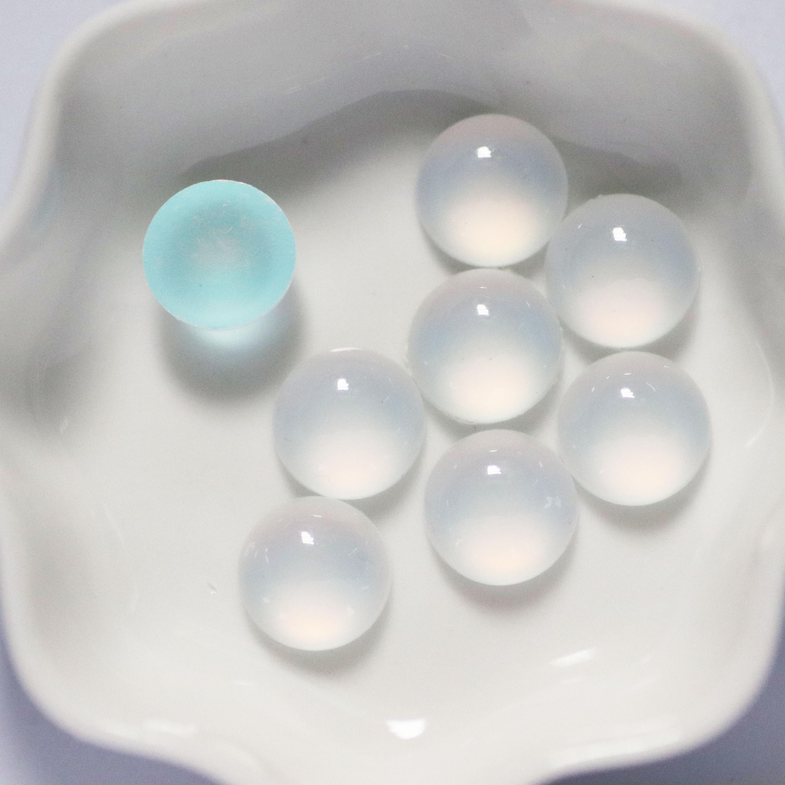 40Pcs Multicolor Round Resin Cat's Eye Gems for Crafts
